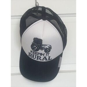 Keepin' It Rural Black &‎ White SnapBack Cap
